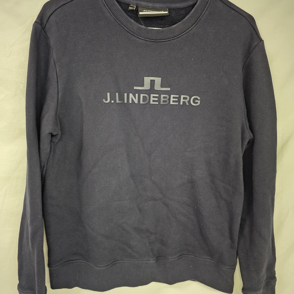 J. Lindeberg‎ Men's Black Crewneck Sweater